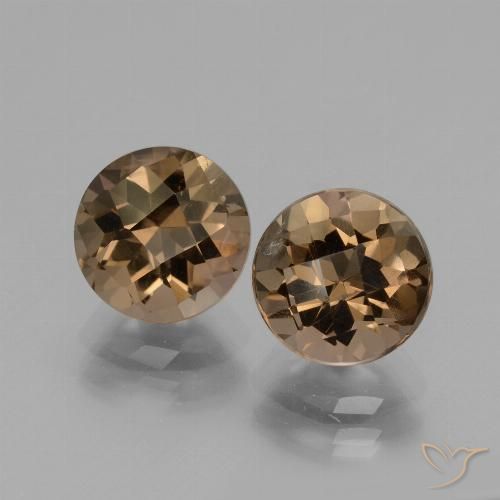 3.70ctw Naturel Brun moyen Quartz fumé, Tour, VS