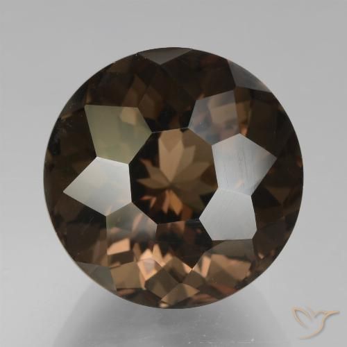 10.75ct Naturel Brun chocolat Quartz fumé, Tour, VVS