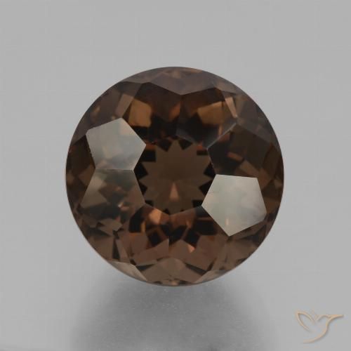 10.68ct Naturel Marron foncé Quartz fumé, Tour, VS