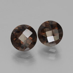 Achetez naturel 3,63ct marron quartz fumé gems, coupe roude, en provenance brésil chez gemselect. en stock, livraison internationale!
