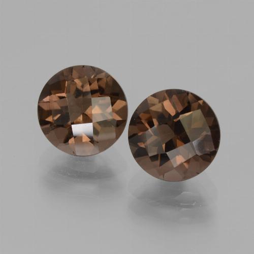 Achetez naturel 3,76ct marron quartz fumé gems, coupe roude, en provenance brésil chez gemselect. en stock, livraison internationale!