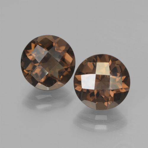Achetez naturel 3,60ct marron quartz fumé gems, coupe roude, en provenance brésil chez gemselect. en stock, livraison internationale!