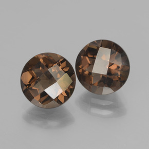Achetez naturel 3,60ct marron quartz fumé gems, coupe roude, en provenance brésil chez gemselect. en stock, livraison internationale!