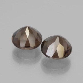 Achetez naturel 3.90ct Brun caryer Quartz fumé gems, Coupe roude, En provenance Brésil chez GemSelect. En stock, livraison internationale!