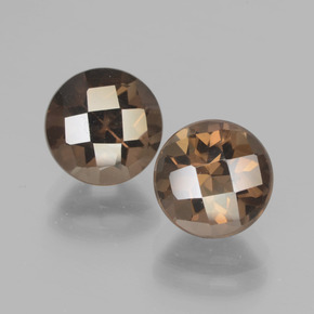 Achetez naturel 4.01ct Brun Quartz fumé gems, Coupe roude, En provenance Brésil chez GemSelect. En stock, livraison internationale!