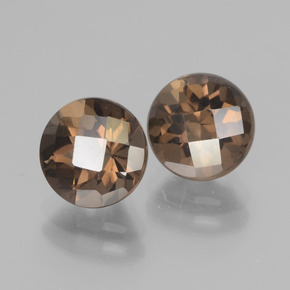 Achetez naturel 4.01ct Brun Quartz fumé gems, Coupe roude, En provenance Brésil chez GemSelect. En stock, livraison internationale!