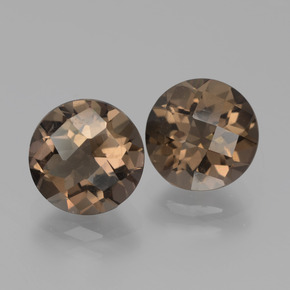 Achetez naturel 3.72ct Brun caryer Quartz fumé gems, Coupe roude, En provenance Brésil chez GemSelect. En stock, livraison internationale!