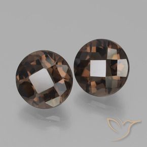 Achetez naturel 3,70ct marron quartz fumé gems, coupe roude, en provenance brésil chez gemselect. en stock, livraison internationale!