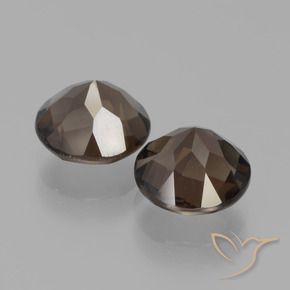 Achetez naturel 3,70ct marron quartz fumé gems, coupe roude, en provenance brésil chez gemselect. en stock, livraison internationale!