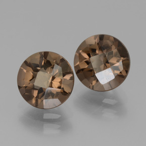 Achetez naturel 3.59ct Brun Quartz fumé gems, Coupe roude, En provenance Brésil chez GemSelect. En stock, livraison internationale!