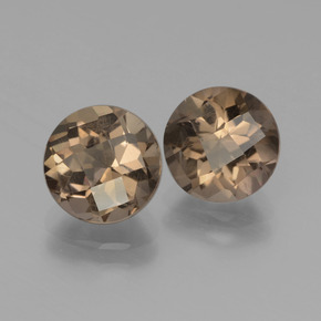 Achetez naturel 3,52ct marron quartz fumé gems, coupe roude, en provenance brésil chez gemselect. en stock, livraison internationale!