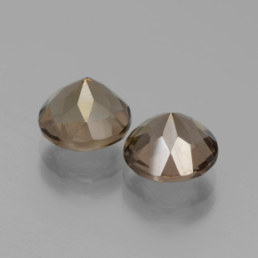 Achetez naturel 3,52ct marron quartz fumé gems, coupe roude, en provenance brésil chez gemselect. en stock, livraison internationale!