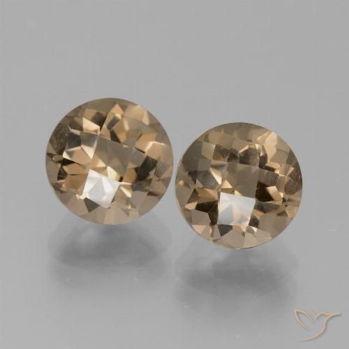 4.07ctw Naturel Marron chaud Quartz fumé, Tour, VVS-VS