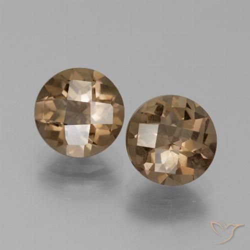 3.60ctw Naturel Brun chocolat Quartz fumé, Tour, VS