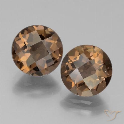 3.61ctw Naturel Brun moyen Quartz fumé, Tour, VS