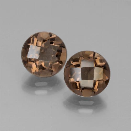 Achetez naturel 3,59ct marron quartz fumé gems, coupe roude, en provenance brésil chez gemselect. en stock, livraison internationale!