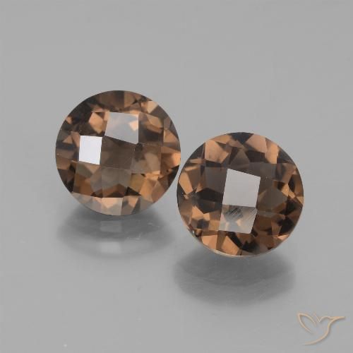 3.63ctw Naturel Brun moyen Quartz fumé, Tour, VS