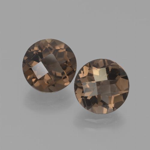 Achetez naturel 3,65ct marron quartz fumé gems, coupe roude, en provenance brésil chez gemselect. en stock, livraison internationale!