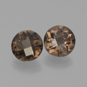 Achetez naturel 3,65ct marron quartz fumé gems, coupe roude, en provenance brésil chez gemselect. en stock, livraison internationale!