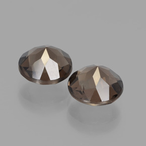 Achetez naturel 3,65ct marron quartz fumé gems, coupe roude, en provenance brésil chez gemselect. en stock, livraison internationale!