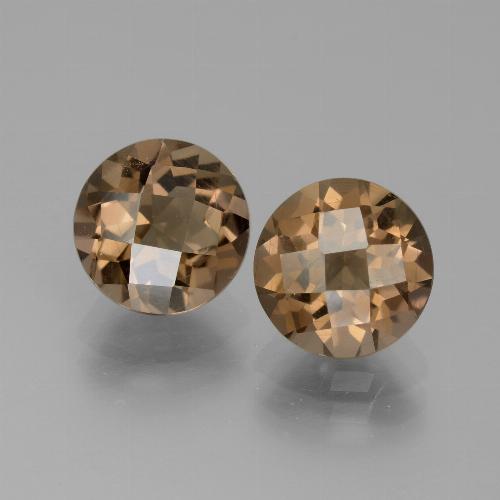 Achetez naturel 3,67ct marron quartz fumé gems, coupe roude, en provenance brésil chez gemselect. en stock, livraison internationale!