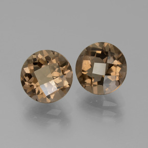 Achetez naturel 3,67ct marron quartz fumé gems, coupe roude, en provenance brésil chez gemselect. en stock, livraison internationale!