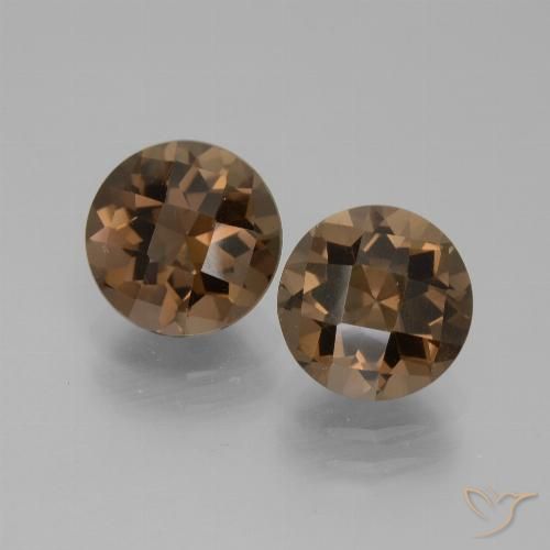 3.62ctw Naturel Brun moyen Quartz fumé, Tour, VS