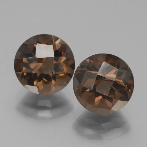 Achetez naturel 3.97ct Brun moyen Quartz fumé gems, Coupe roude, En provenance Brésil chez GemSelect. En stock, livraison internationale!