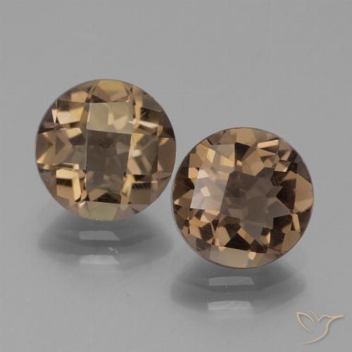 3.23ctw Naturel Brun Quartz fumé, Tour, VS
