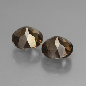 Achetez naturel 3,54ct marron quartz fumé gems, coupe roude, en provenance brésil chez gemselect. en stock, livraison internationale!