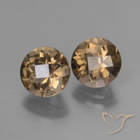 Achetez naturel 3,58ct marron quartz fumé gems, coupe roude, en provenance brésil chez gemselect. en stock, livraison internationale!