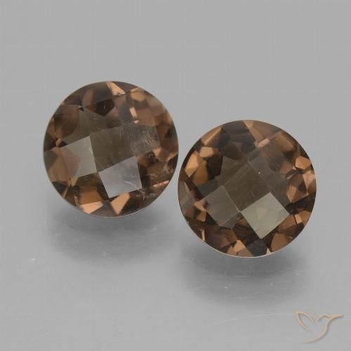 3.01ctw Naturel Marron ambré Quartz fumé, Tour, VS