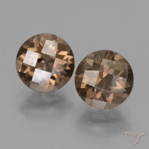 3.68ctw Naturel Brun Quartz fumé, Tour, VS