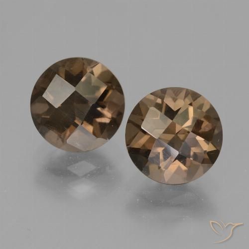 3.46ctw Naturel Brun chocolat Quartz fumé, Tour, VS
