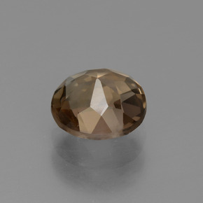 Quartz fumé Marron chaud naturelle Coupe roude, 1.44 ct, VVS-VS