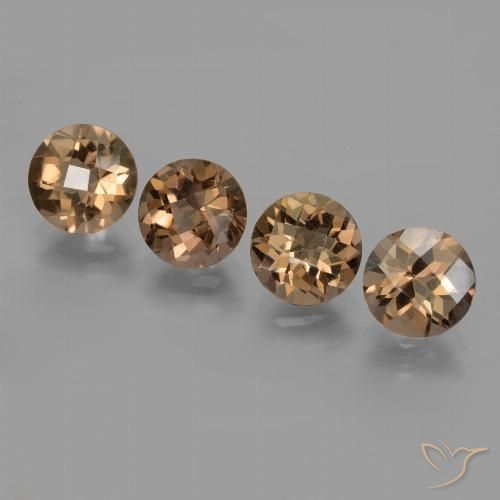 6.97ctw Naturel Brun moyen-foncé Quartz fumé, Tour, VS