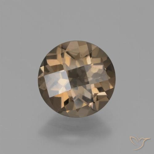 Quartz fumé Moka léger naturelle Tour, 1.40 ct, VS