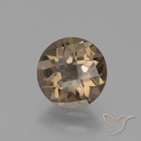 Quartz fumé Moka léger naturelle Tour, 1.40 ct, VS