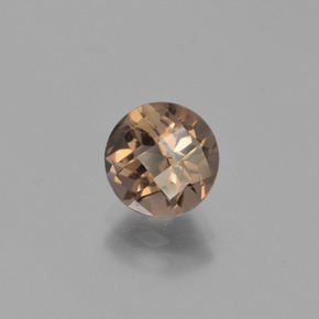 Quartz fumé marron naturelle coupe roude, 1,78 ct, VVS-VS