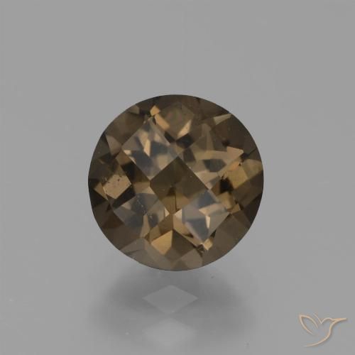 1.60ct Naturel Moka léger Quartz fumé, Tour, VS-SI