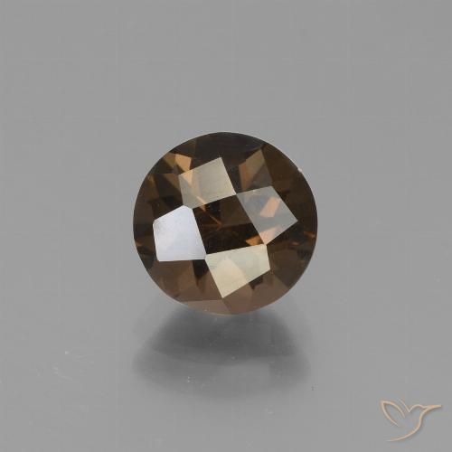 1.70ct Naturel Brun pain d'épices Quartz fumé, Tour, VS