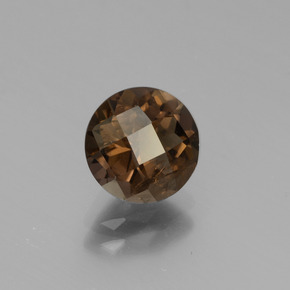 Quartz fumé Brun chocolat naturelle Coupe roude, 1.65 ct, VS-SI