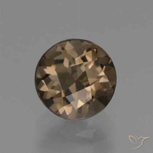 Quartz fumé Moka léger naturelle Tour, 1.63 ct, VVS-VS