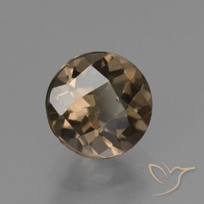 Quartz fumé Moka léger naturelle Tour, 1.63 ct, VVS-VS