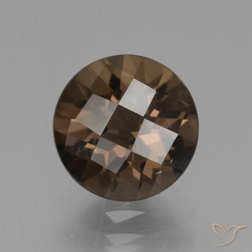 2.29ct Naturel Marron ambré Quartz fumé, Tour, VS