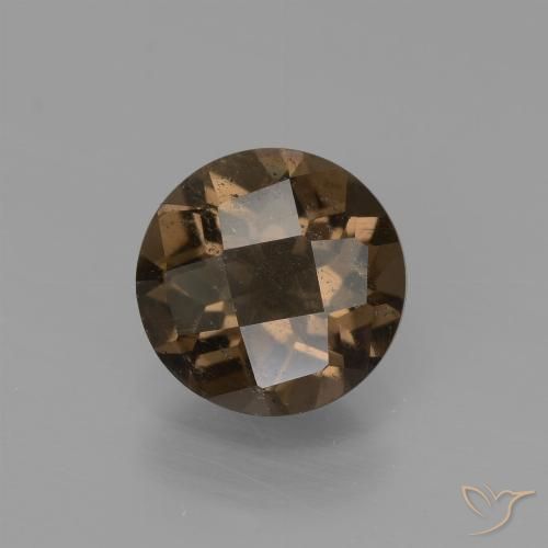 1.43ct Naturel Brun pain d'épices Quartz fumé, Tour, VS-SI