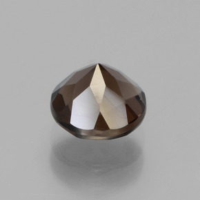 Quartz fumé marron naturelle coupe roude, 1,57 ct, VVS-VS