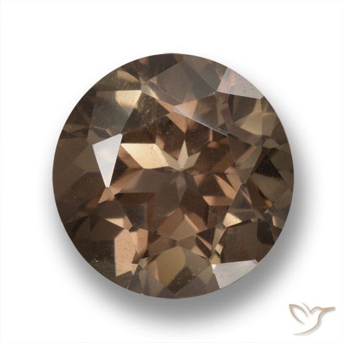 6.34ct Naturel Marron chaud Quartz fumé, Tour, VVS-VS