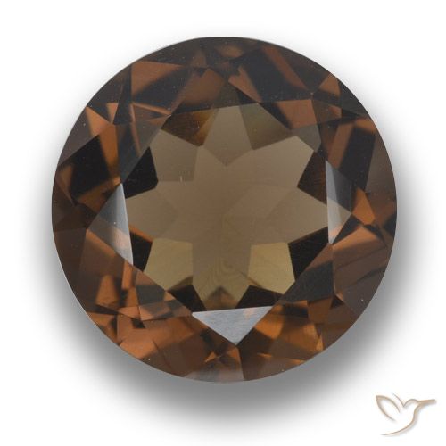 9.60ct Naturel Marron foncé Quartz fumé, Tour, VVS