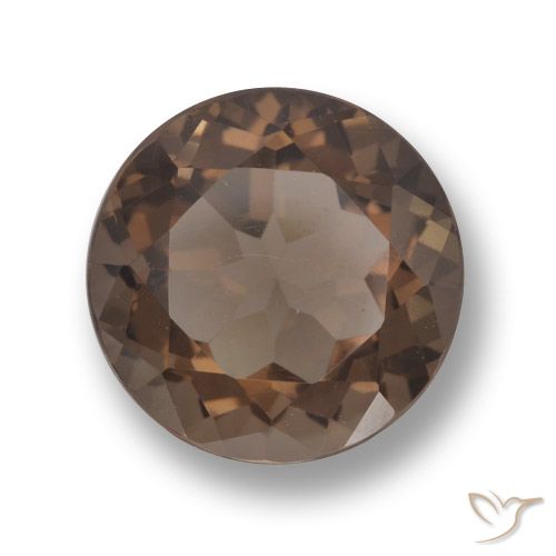 5.69ct Naturel Marron foncé Quartz fumé, Tour, VVS